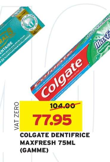 COLGATE DENTIFRICE MAXFRESH 75ML (GAMME)