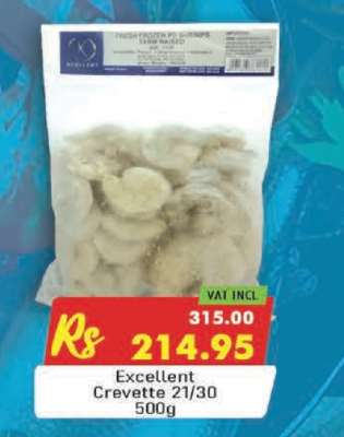 Excellent Crevette 21/30 500g