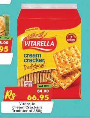 Vitarella Cream Crackers Traditional 350g