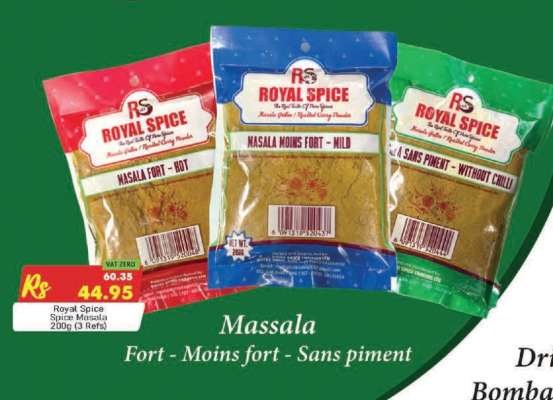 Royal Spice Spice Masala 200g (3 Refills)