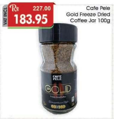 Cafe Pele Gold Freeze Dried Coffee Jar 100g