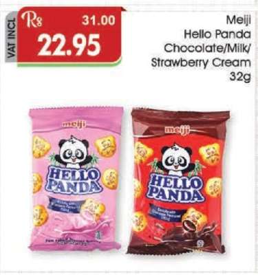 Meiji Hello Panda Chocolate/Milk/Strawberry Cream 32g