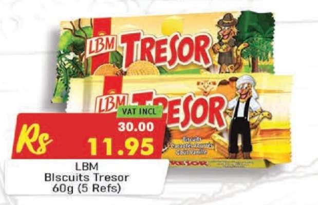 LBM Biscuits Tresor 60g (5 Refs)