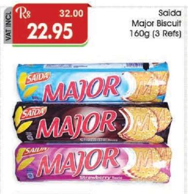 Saida Major Biscuit 160g (3 Refs)