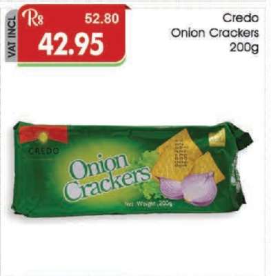 Credo Onion Crackers 200g
