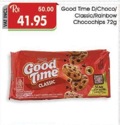 Good Time D/Choco/Classic/Rainbow Chocochips 72g