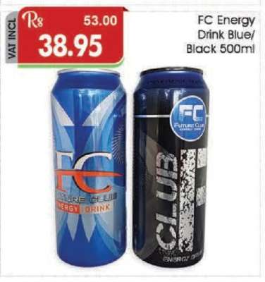 FC Energy Drink Blue/Black 500ml