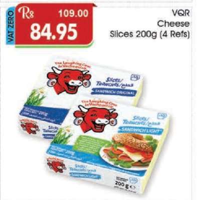 VQR Cheese Slices 200g (4 Refs)