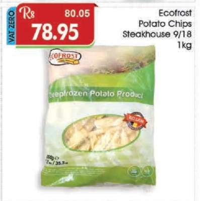 Ecofrost Potato Chips Steakhouse 9/18 1kg
