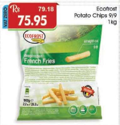 Ecofrost Potato Chips 9/9 1kg