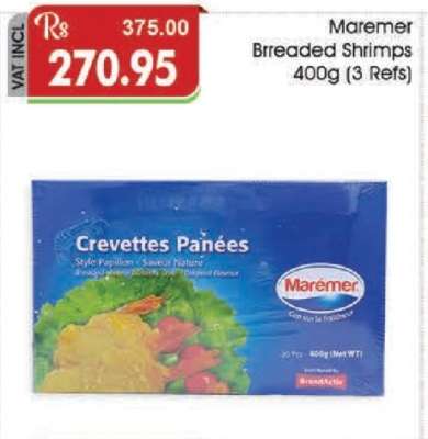 Maremer Breaeded Shrimps 400g (3 Refs)