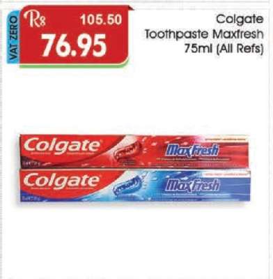 Colgate Toothpaste Maxfresh 75ml (All Refs)