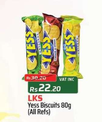 Yess Biscuits 80g (All Refs)