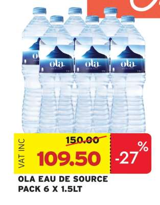 OLA EAU DE SOURCE PACK 6 X 1.5LT