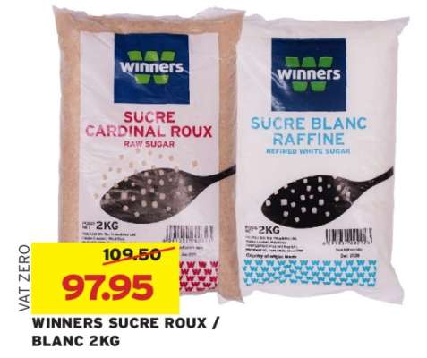 WINNERS SUCRE ROUX/BLANC 2KG