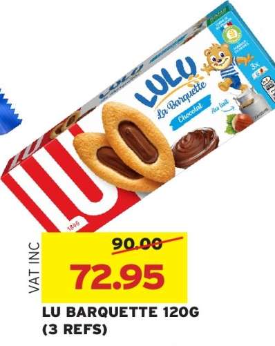 LU BARQUETTE 120G (3 REFS)