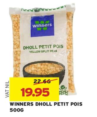 WINNERS DHOLL PETIT POIS 500G
