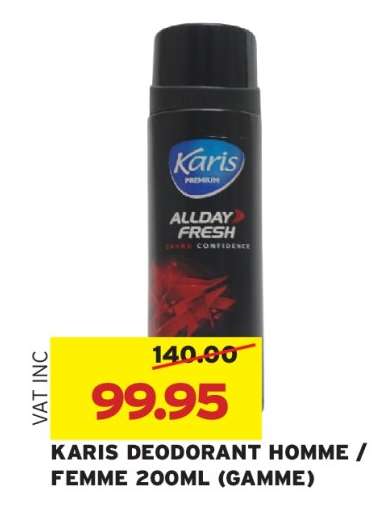 KARIS DEODORANT HOMME / FEMME 200ML (GAMME)