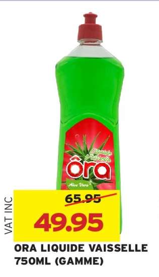 ORA LIQUIDE VAISSELLE 750ML (GAMME)