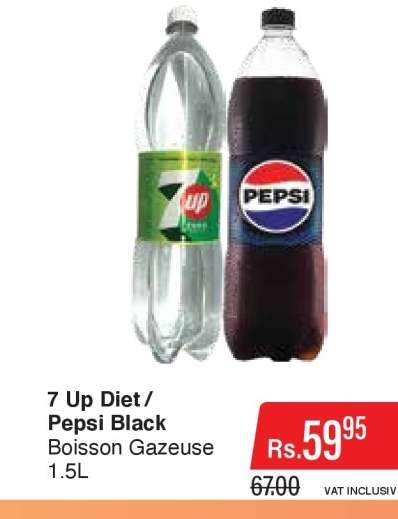 7 Up Diet / Pepsi Black