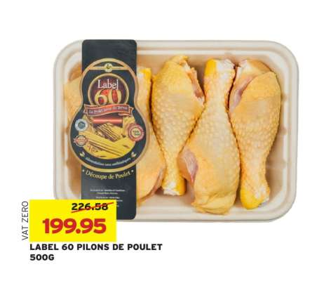 LABEL 60 PILONS DE POULET