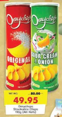 Omychips Stackable Chips 110g (All Refs)
