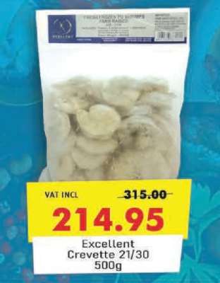 Excellent Crevette 21/30 500g