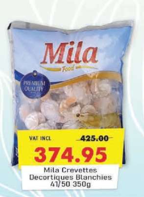 Mila Crevettes Decortiquees Blanchies