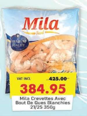 Mila Crevettes Avec Bout De Ques Blanchies