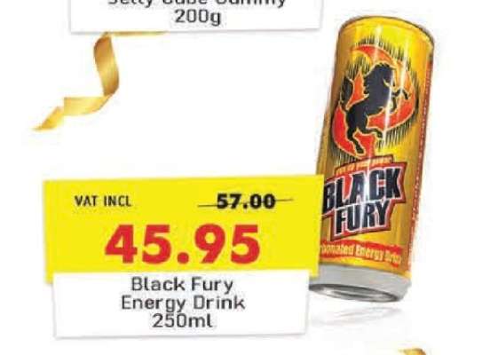 BLACK FURY ENERGY DRINK 250ML
