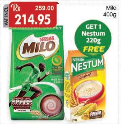 Nestlé Milo 400g + Nestlé Nestum 220g