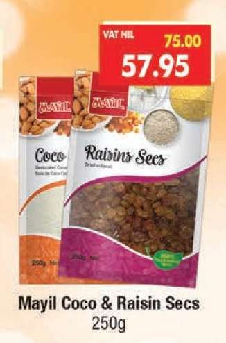 Mayil Coco & Raisin Secs