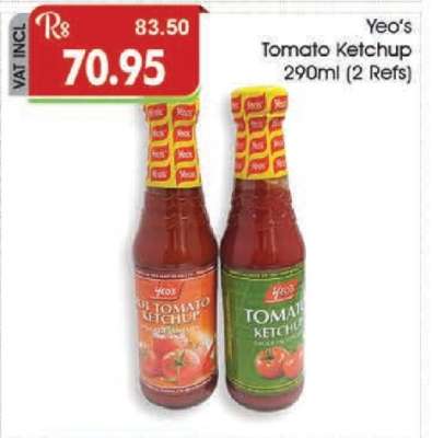 Yeo's Tomato Ketchup 290ml (2 Refs)