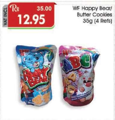 WF Happy Bear/Butter Cookies 35g (4 Refs)