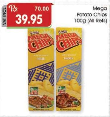 Mega Potato Chips 100g (All Refs)