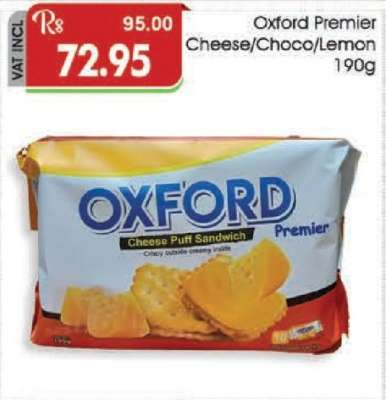 Oxford Premier Cheese/Choco/Lemon 190g