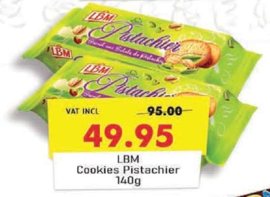 LBM Cookies Pistachier 140g