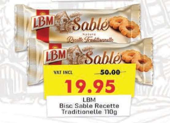 LBM Bisc Sable Recette Traditionnelle 110g