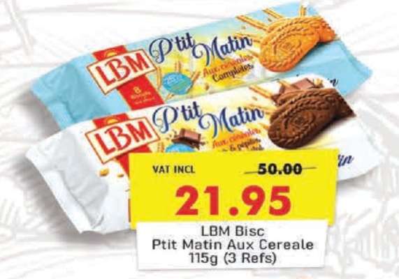 LBM Bisc P'tit Matin Aux Cereale 115g (3 Refs)
