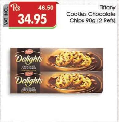 Tiffany Cookies Chocolate Chips 90g (2 Refs)