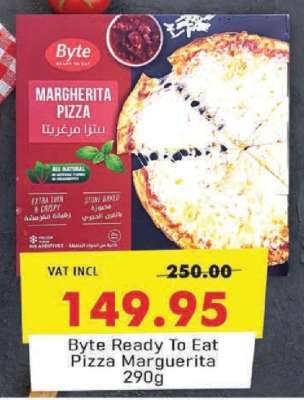 Byte Ready To Eat Pizza Marguerita 290g