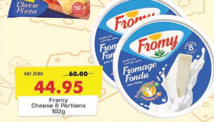 Fromy Cheese 8 Portions 102g