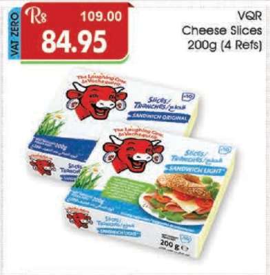 VQR Cheese Slices 200g (4 Refs)