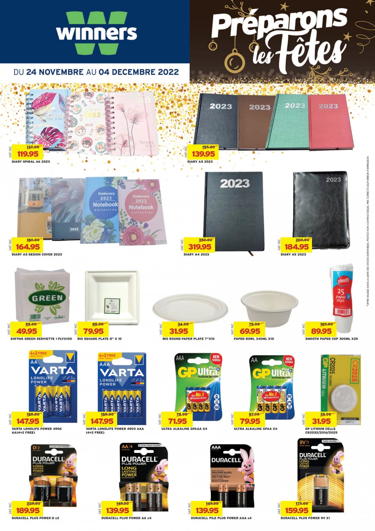 <magasin> - <du DD/MM/YYYY au DD/MM/YYYY> - Produits soldés - ,<products from flyers>. Page 54. 