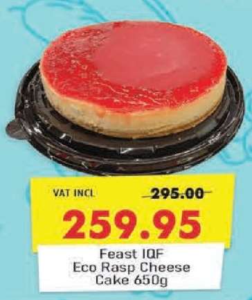 Feast IQF Eco Rasp Cheese-Cake 650g
