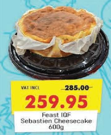 Feast IQF Sebastien Cheesecake 600g