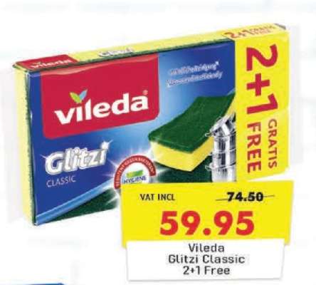 Vileda Glitzi Classic 2+1 Free