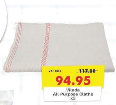 Vileda All Purpose Cloths x3
