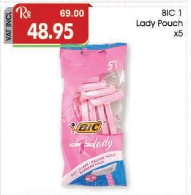 BIC 1 Lady Pouch x5