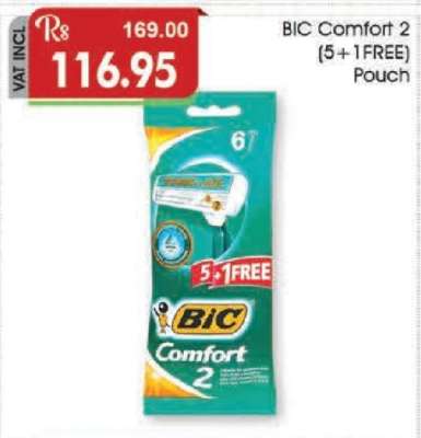BIC Comfort 2 (5+1FREE) Pouch